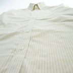 Brooks Brothers 長袖 ストライプ ボタンダウンシャツ M イエロー ワンポイントロゴ REGENT FIT ノンアイロン ストレッチ