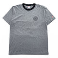 Hanes リンガー Tシャツ XL グレー ワンポイントロゴ All-American Comfort
