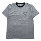 Hanes リンガー Tシャツ XL グレー ワンポイントロゴ All-American Comfort
