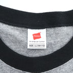 Hanes リンガー Tシャツ XL グレー ワンポイントロゴ All-American Comfort