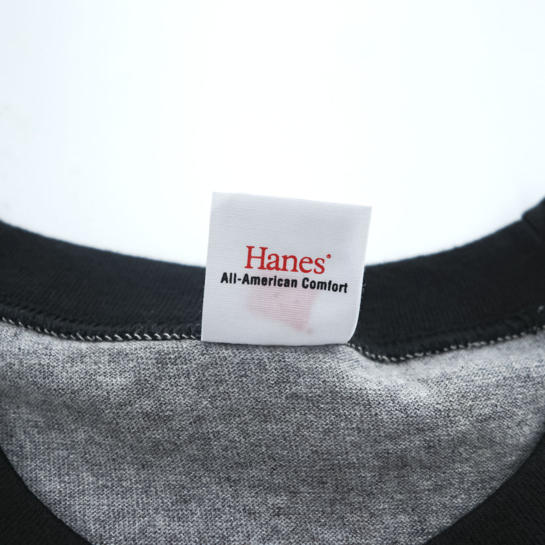 Hanes リンガー Tシャツ XL グレー ワンポイントロゴ All-American Comfort