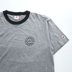 Hanes リンガー Tシャツ XL グレー ワンポイントロゴ All-American Comfort