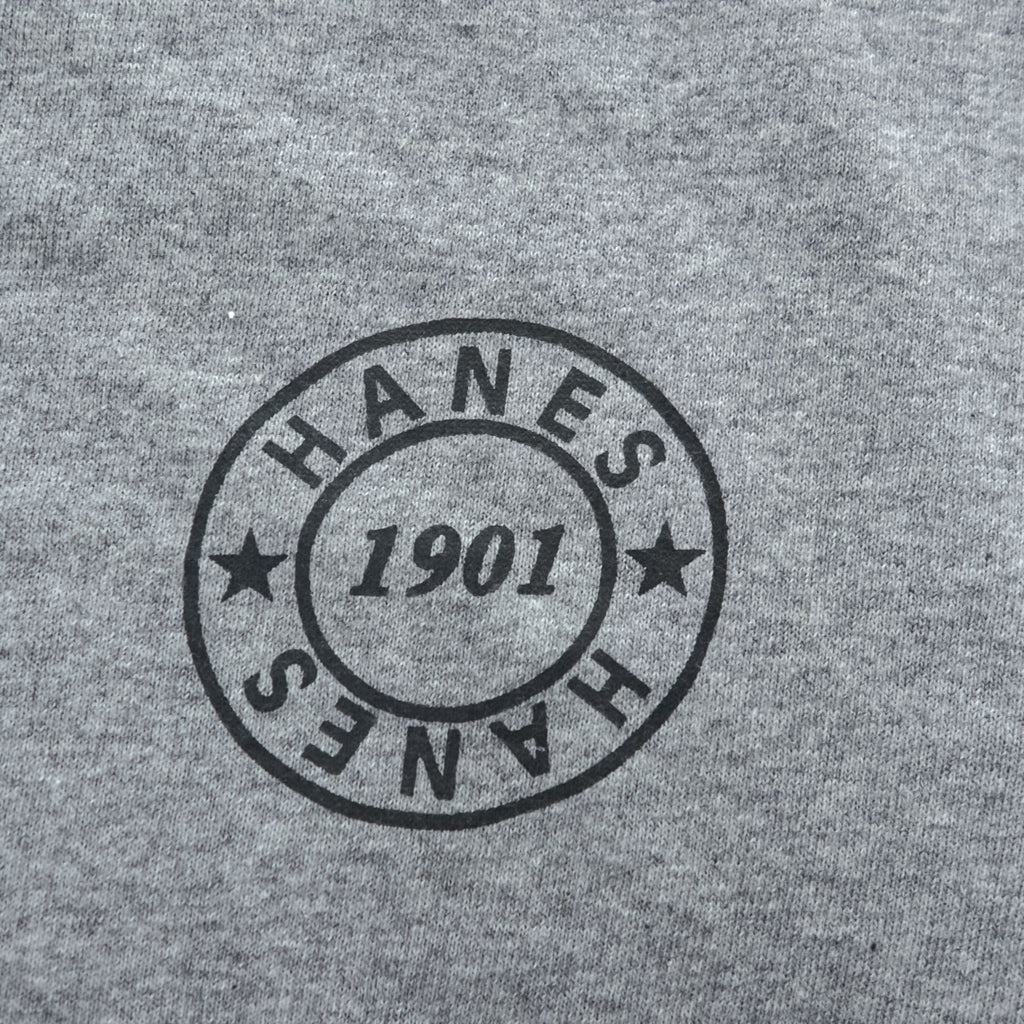 Hanes リンガー Tシャツ XL グレー ワンポイントロゴ All-American Comfort