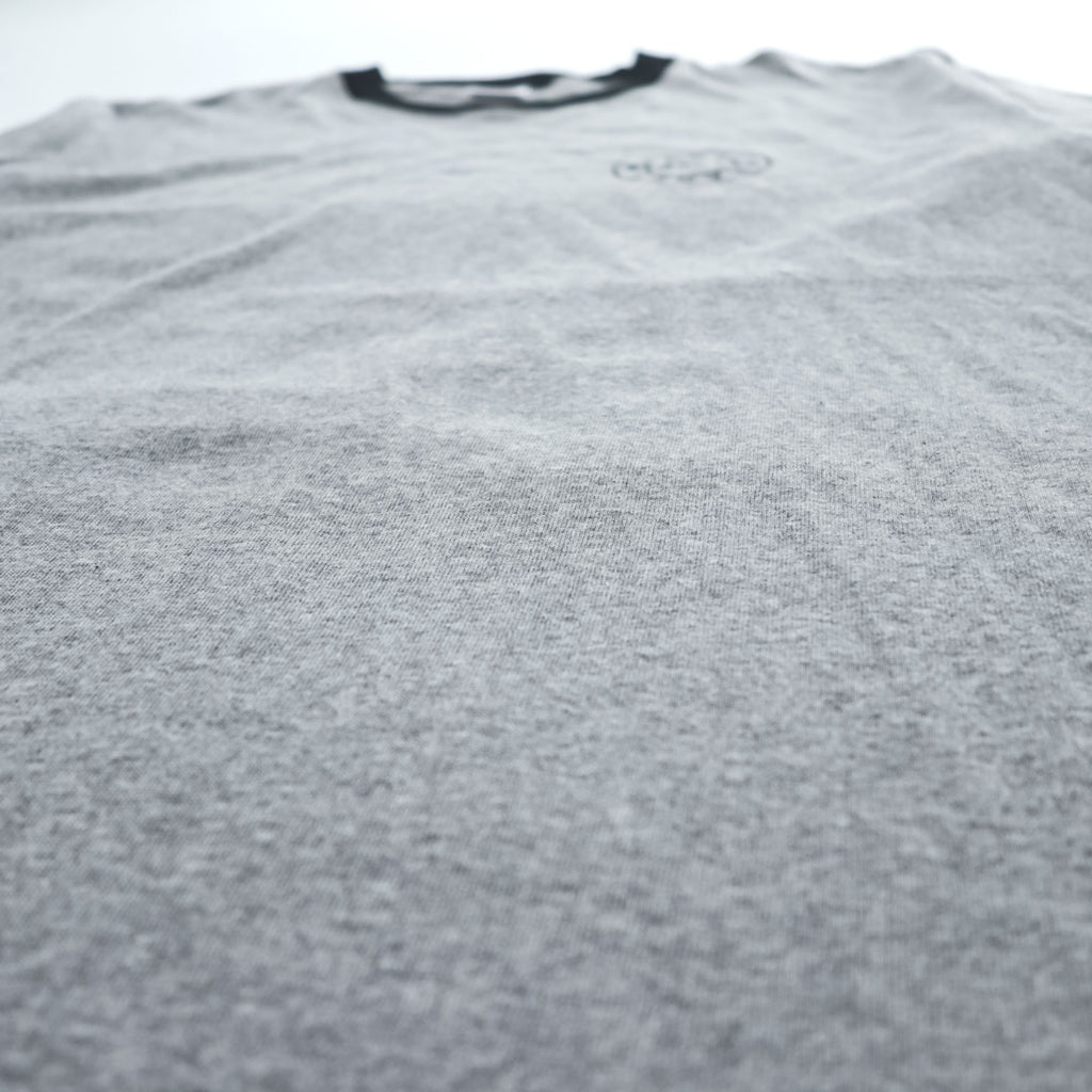 Hanes リンガー Tシャツ XL グレー ワンポイントロゴ All-American Comfort