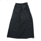 A|X ARMANI EXCHANGE 90年代 ヴィンテージ ロング ラップスカート M ダークグレー フレア