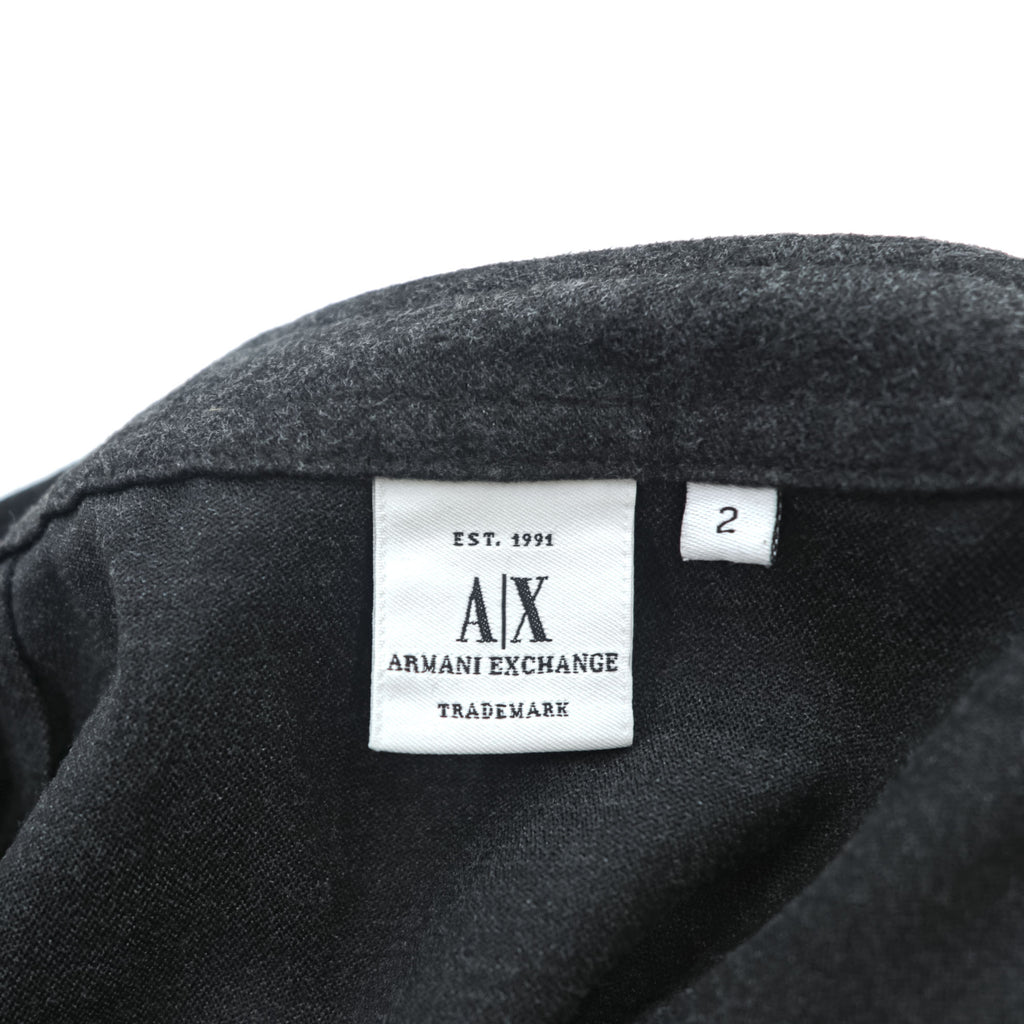A|X ARMANI EXCHANGE 90年代 ヴィンテージ ロング ラップスカート M ダークグレー フレア