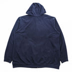 carhartt ジップパーカー 3XL LOOSE FIT ネイビー 裏起毛 ビッグサイズ フロントポケット K122 472