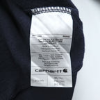 carhartt ジップパーカー 3XL LOOSE FIT ネイビー 裏起毛 ビッグサイズ フロントポケット K122 472