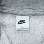 NIKE ジップパーカー L グレー 裏起毛 フロントポケット ワンポイントロゴ BV2645-063