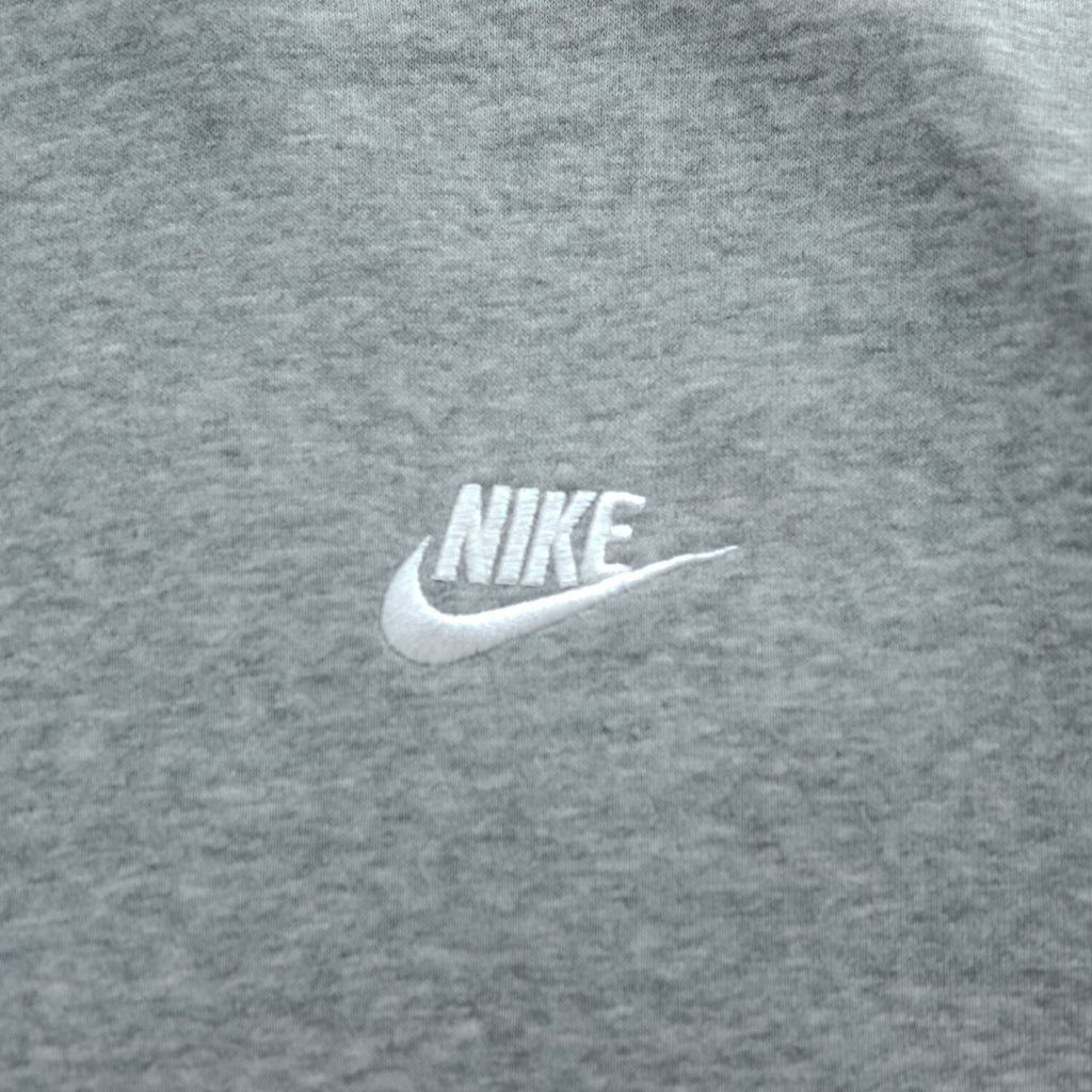 NIKE ジップパーカー L グレー 裏起毛 フロントポケット ワンポイントロゴ BV2645-063
