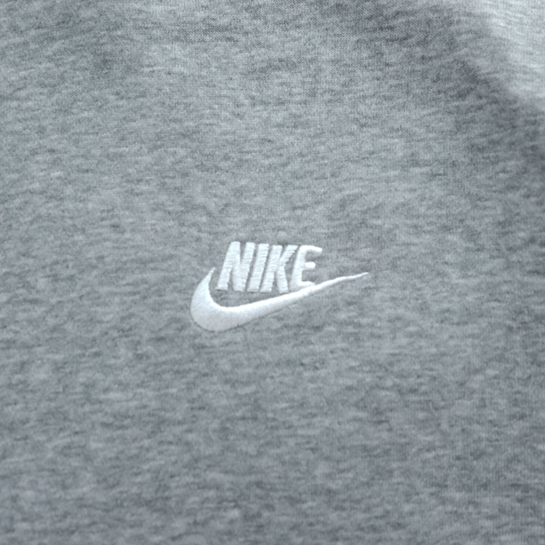 NIKE ジップパーカー L グレー 裏起毛 フロントポケット ワンポイントロゴ BV2645-063