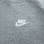 NIKE ジップパーカー L グレー 裏起毛 フロントポケット ワンポイントロゴ BV2645-063