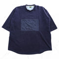 Phatee 日本製 BIG TEE ヘンプ Tシャツ 半袖 スウェット FREE ネイビー 裏起毛 フロントポケット