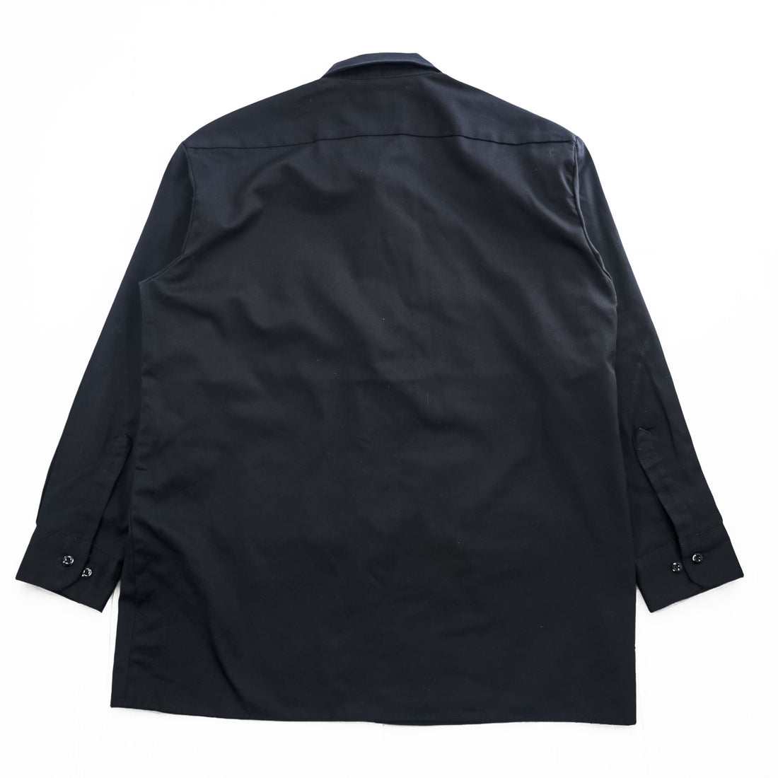 Dickies 長袖 ワークシャツ L ブラック ボックス 胸ポケット WL574BK
