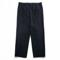 BURBERRY 90年代 スペイン製 ヴィンテージ タック ワイド スラックス パンツ XL ブラック プリーツ HAYDEN