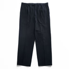 BURBERRY 90年代 スペイン製 ヴィンテージ タック ワイド スラックス パンツ XL ブラック プリーツ HAYDEN