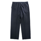 BURBERRY 90年代 スペイン製 ヴィンテージ タック ワイド スラックス パンツ XL ブラック プリーツ HAYDEN