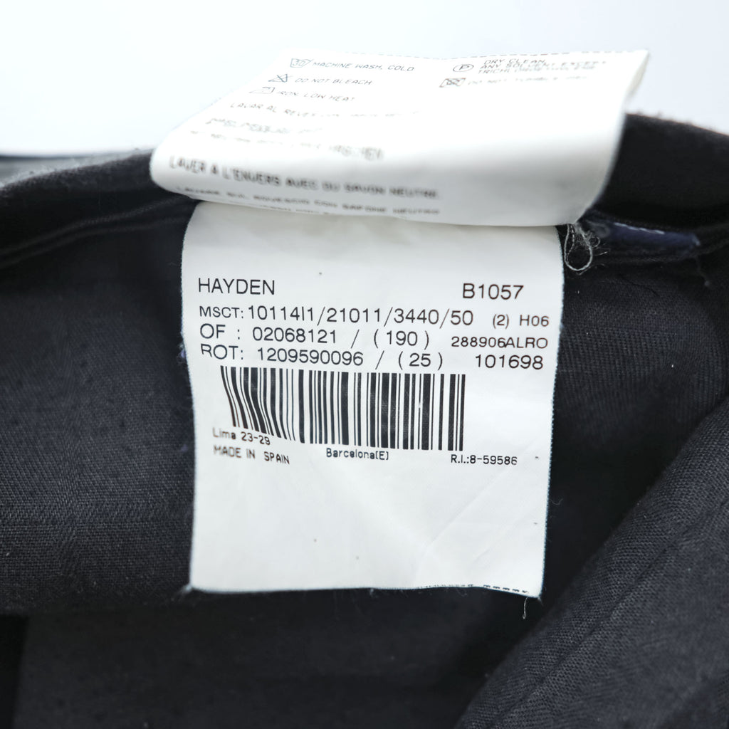 BURBERRY 90年代 スペイン製 ヴィンテージ タック ワイド スラックス パンツ XL ブラック プリーツ HAYDEN