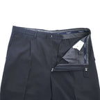 BURBERRY 90年代 スペイン製 ヴィンテージ タック ワイド スラックス パンツ XL ブラック プリーツ HAYDEN