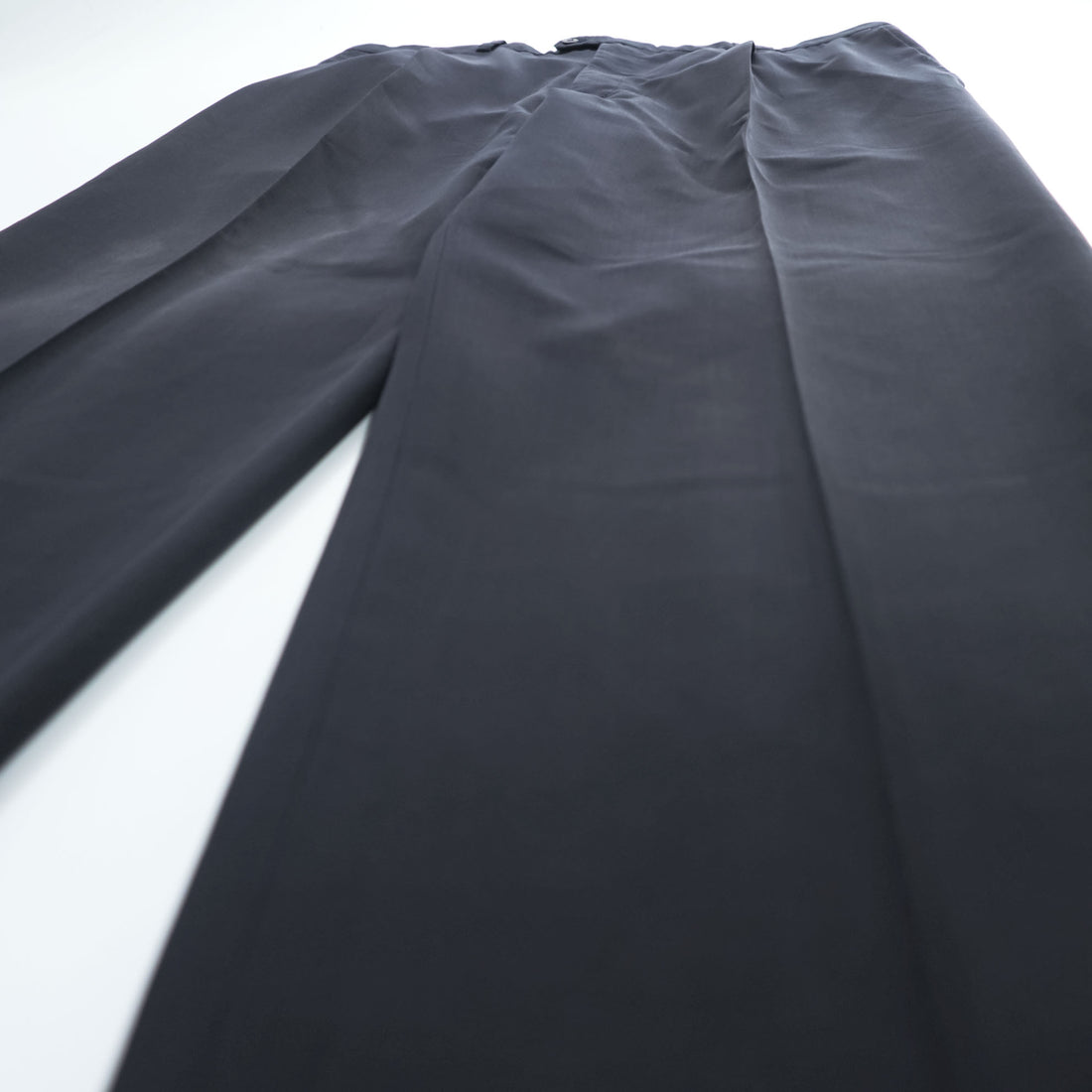 BURBERRY 90年代 スペイン製 ヴィンテージ タック ワイド スラックス パンツ XL ブラック プリーツ HAYDEN