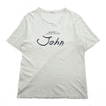 John UNDERCOVER 日本製 プリント Tシャツ XL ホワイト LESSON 1 ESTABLISH THE NAME JUL3802