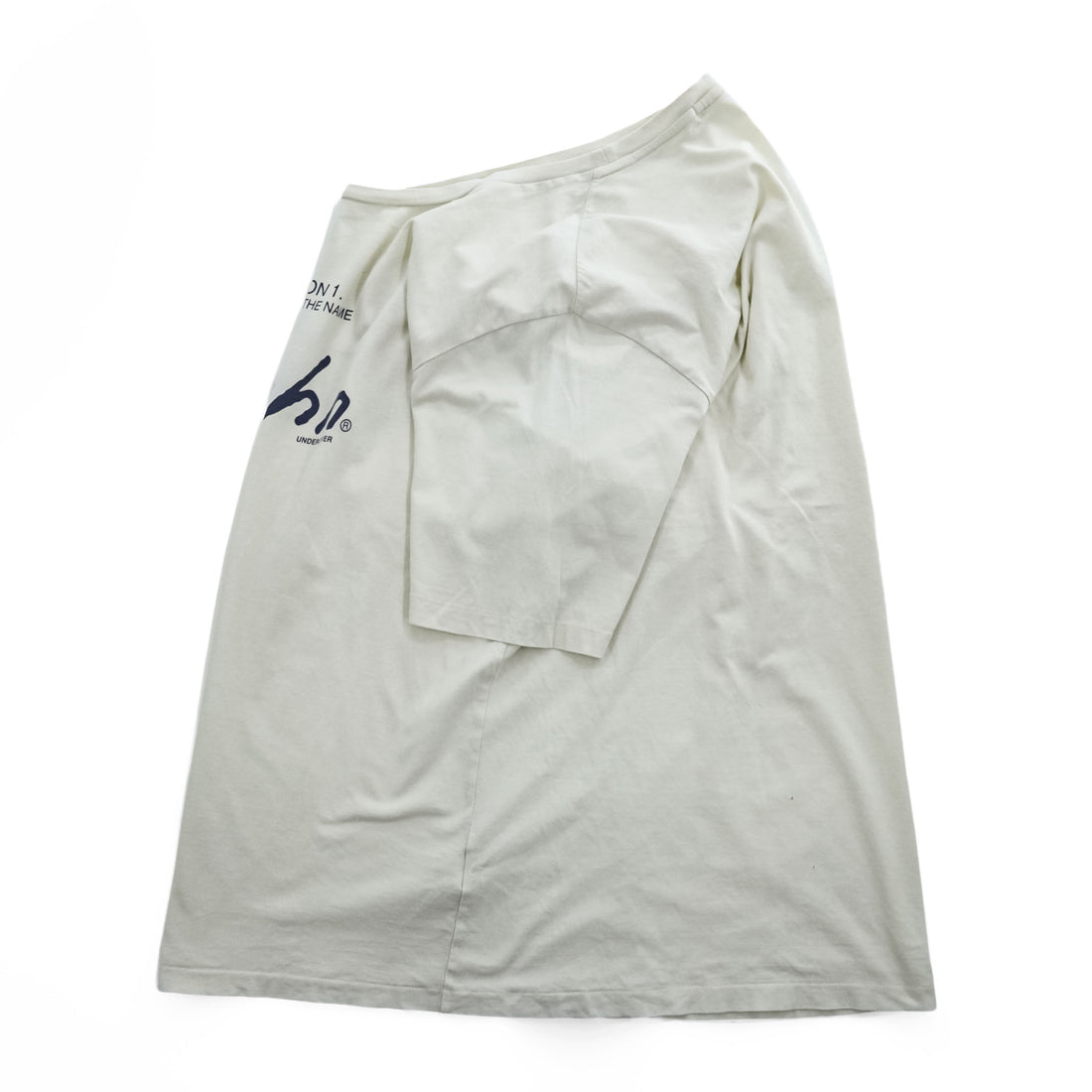 John UNDERCOVER 日本製 プリント Tシャツ XL ホワイト LESSON 1 ESTABLISH THE NAME JUL3802