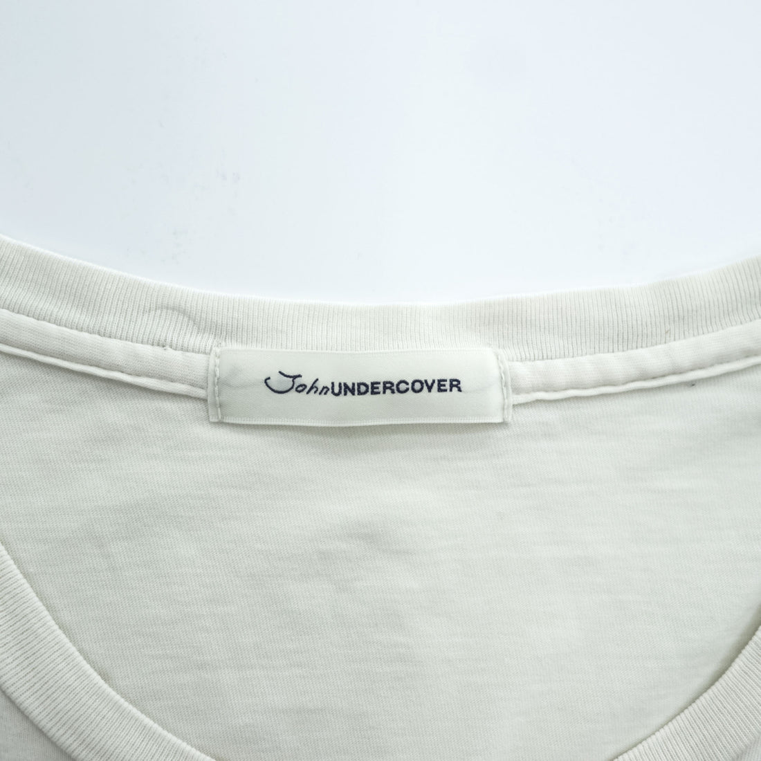 John UNDERCOVER 日本製 プリント Tシャツ XL ホワイト LESSON 1 ESTABLISH THE NAME JUL3802