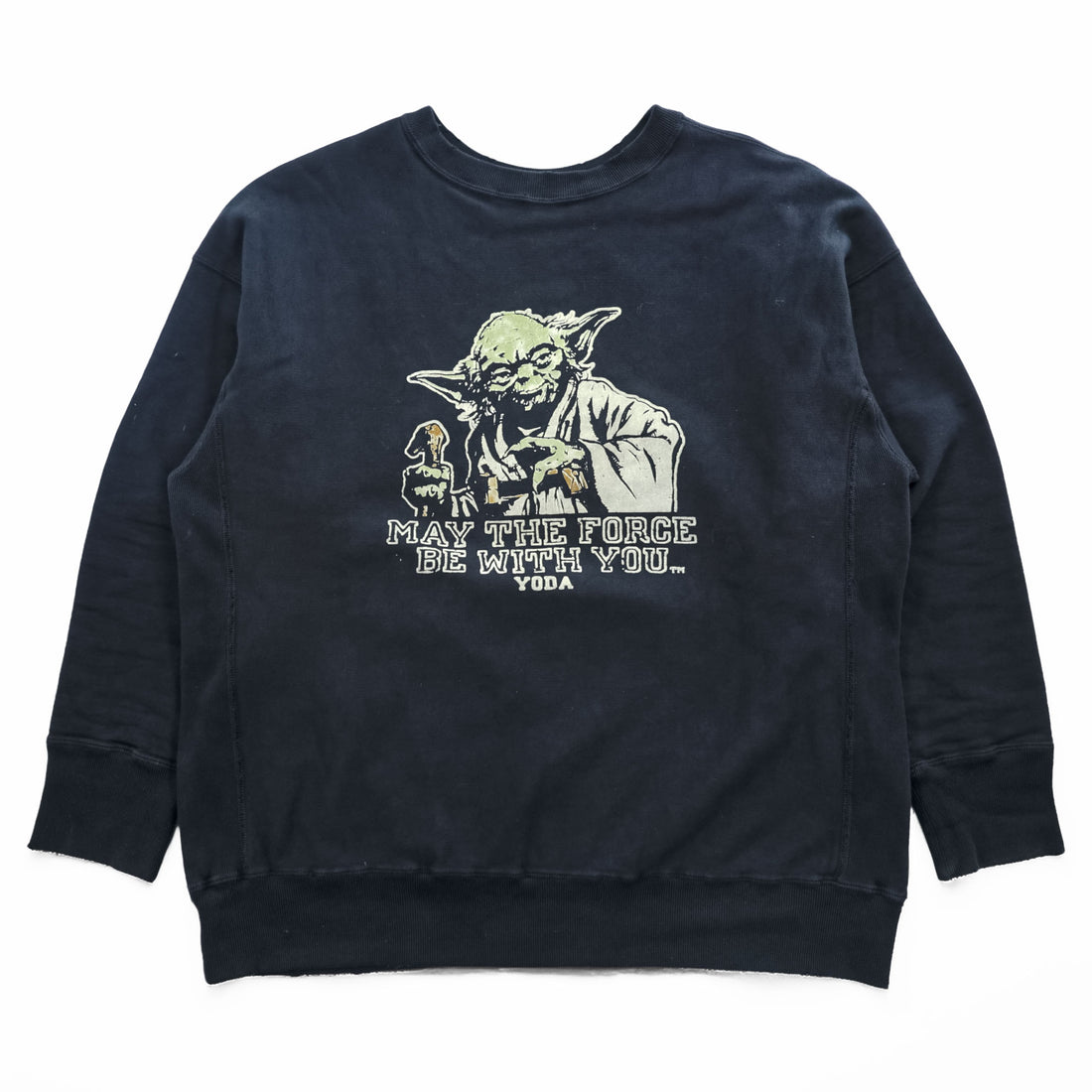 BOWWOW Japan Made Sweatshirt, Size L, Black, Printed, Reverse Weave, STAR WARS