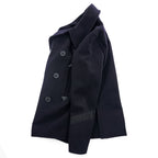 Rugby by RALPH LAUREN Pea Coat L Navy, Melton Wool,  Chin Strap, Royal Army Clothing Department