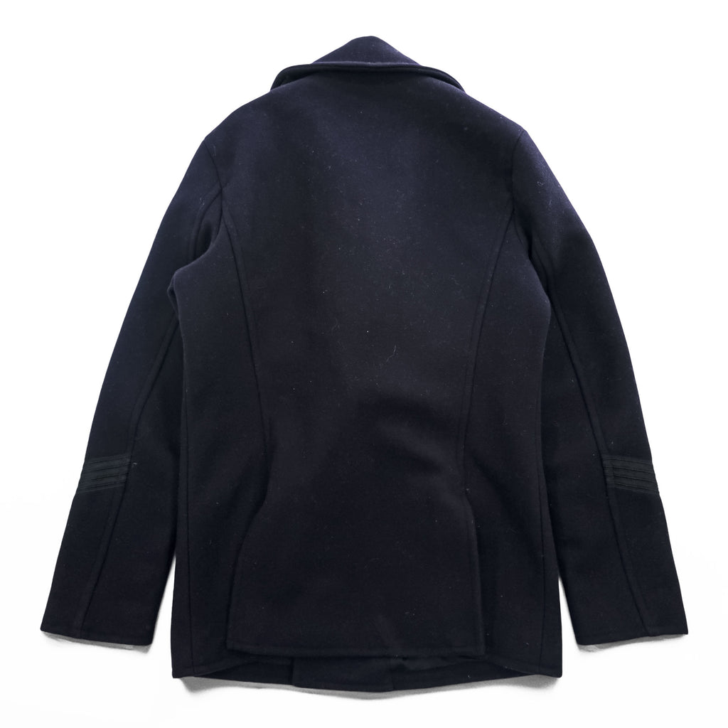 Rugby by RALPH LAUREN Pea Coat L Navy, Melton Wool,  Chin Strap, Royal Army Clothing Department