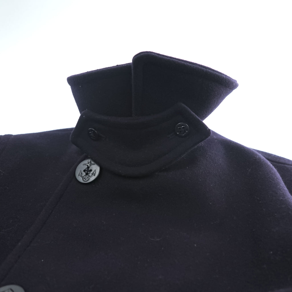 Rugby by RALPH LAUREN Pea Coat L Navy, Melton Wool,  Chin Strap, Royal Army Clothing Department