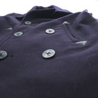 Rugby by RALPH LAUREN Pea Coat L Navy, Melton Wool,  Chin Strap, Royal Army Clothing Department