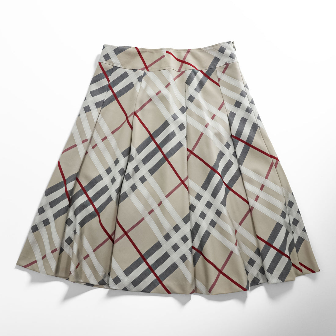 BURBERRY LONDON ノバチェック プリーツ スカート M ベージュ 日本製