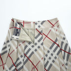BURBERRY LONDON ノバチェック プリーツ スカート M ベージュ 日本製