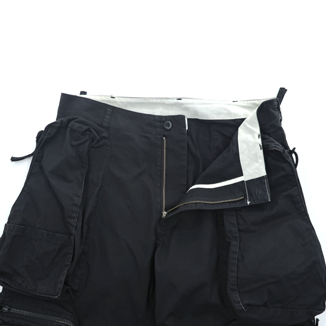 HUMIS Made in Japan  DEFORMATION MILITARY 6-PK PANTS Black M M-PT1002A
