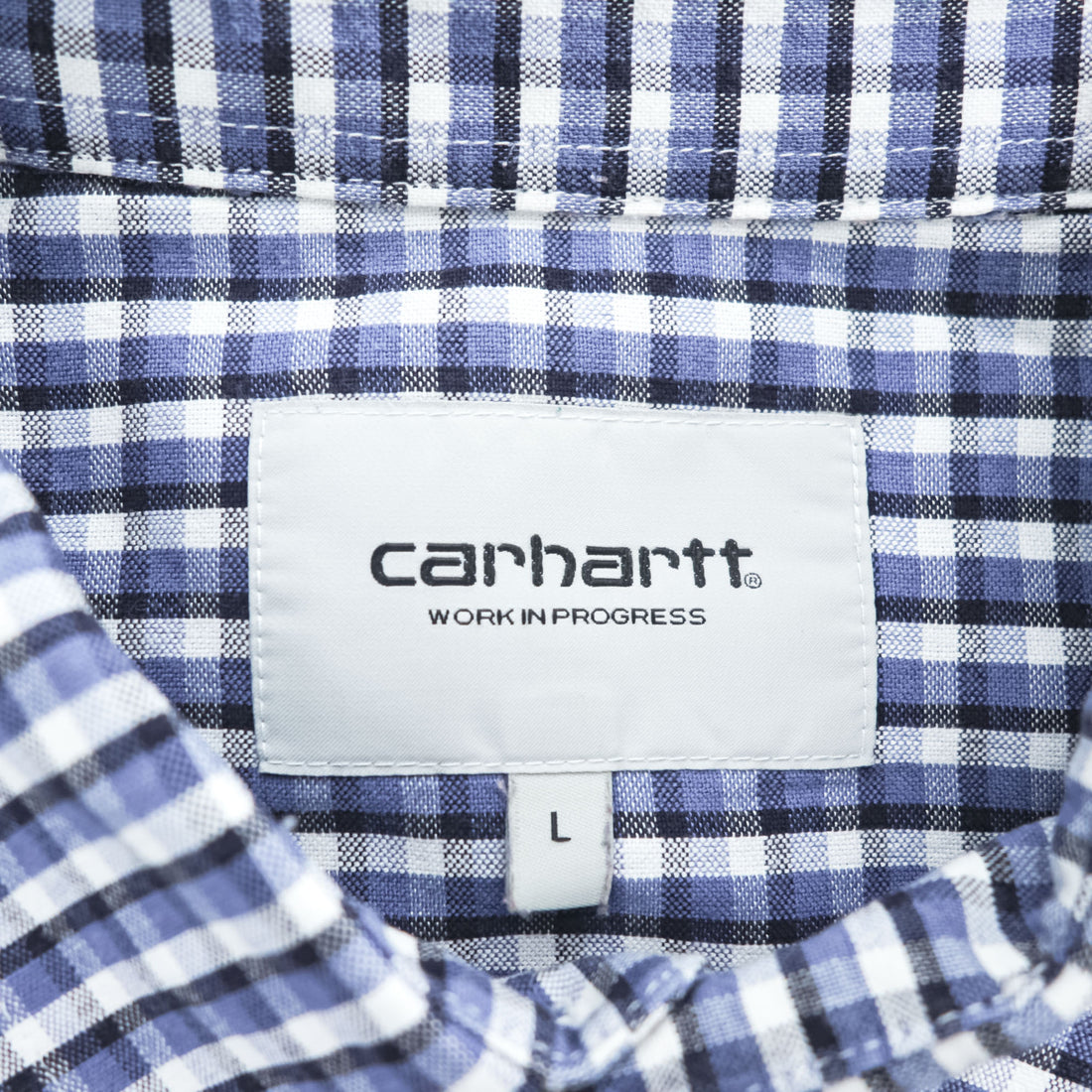 carhartt WIP 長袖 チェックシャツ L ブルー L/S LEMMING SHIRT 胸ポケット I024138