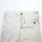 Rhythm Customs Linen Cotton Pants Off White Relaxed Straight Leg Button Fly Casual Trousers