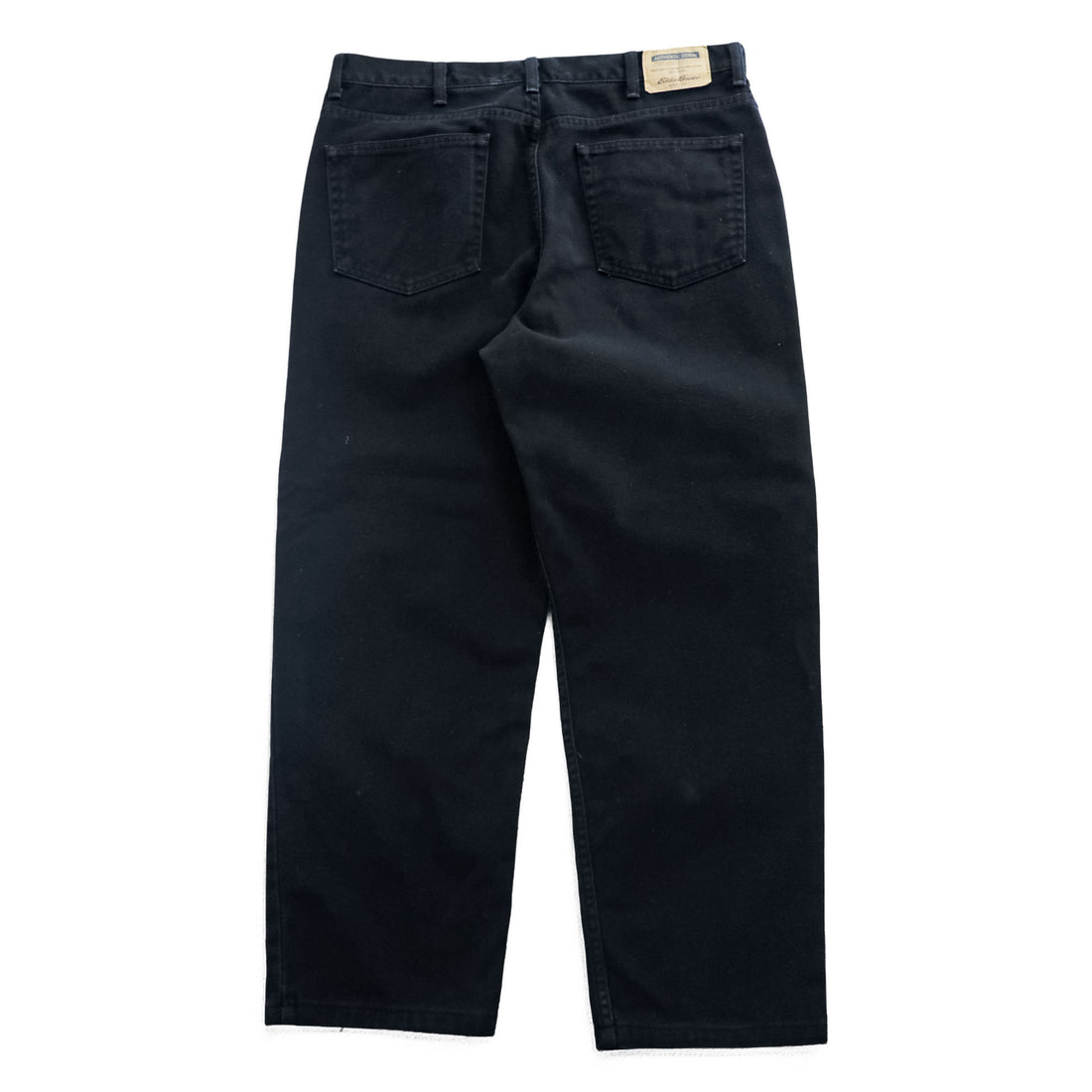 Eddie Bauer 90s Vintage Denim Pants Jeans, Size L, Black, Relaxed Fit