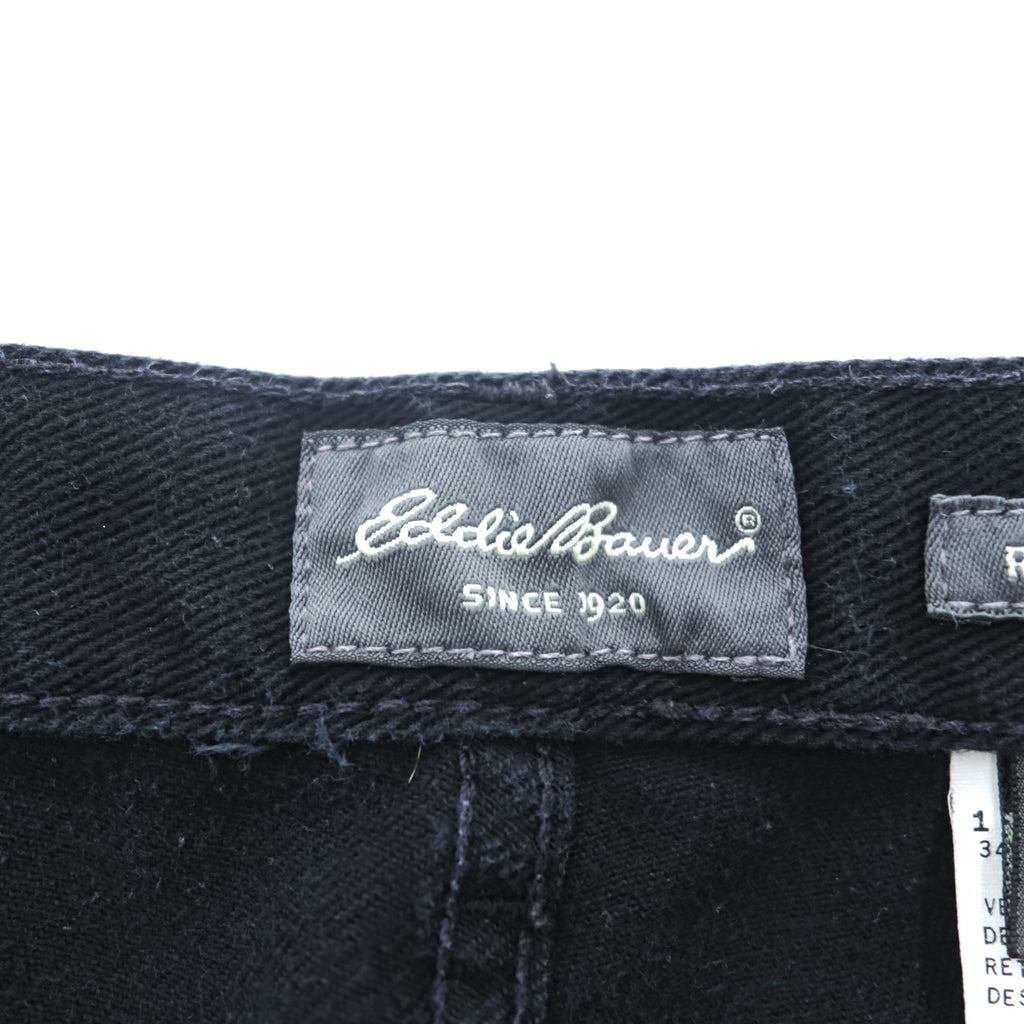 Eddie Bauer 90s Vintage Denim Pants Jeans, Size L, Black, Relaxed Fit
