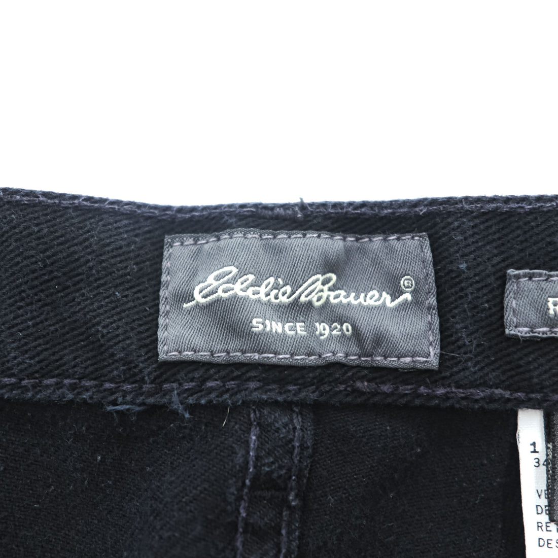 Eddie Bauer 90s Vintage Denim Pants Jeans, Size L, Black, Relaxed Fit