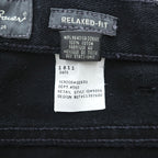 Eddie Bauer 90s Vintage Denim Pants Jeans, Size L, Black, Relaxed Fit