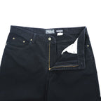 Eddie Bauer 90s Vintage Denim Pants Jeans, Size L, Black, Relaxed Fit