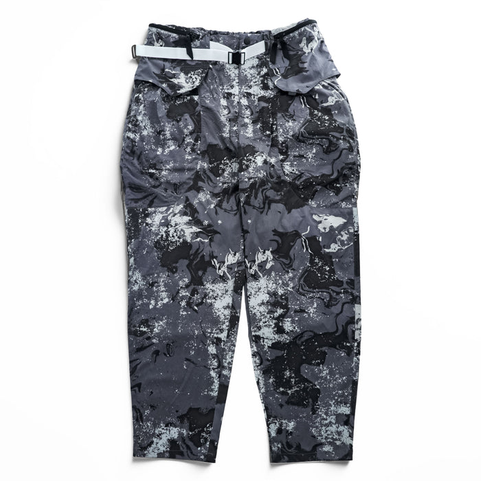 alk phenix カーゴパンツ Zak pants SAMPLE イージーパンツ L グレー ナイロン ストレッチ 総柄