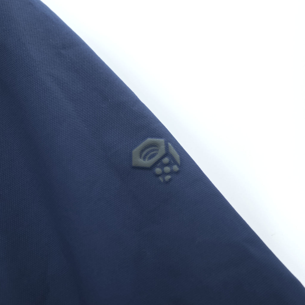 Mountain Hardwear Hooded Insulated Shell Jacket Navy Nylon Quilted Lining OM1575 Men’s XL/TG