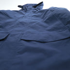 Mountain Hardwear Hooded Insulated Shell Jacket Navy Nylon Quilted Lining OM1575 Men’s XL/TG