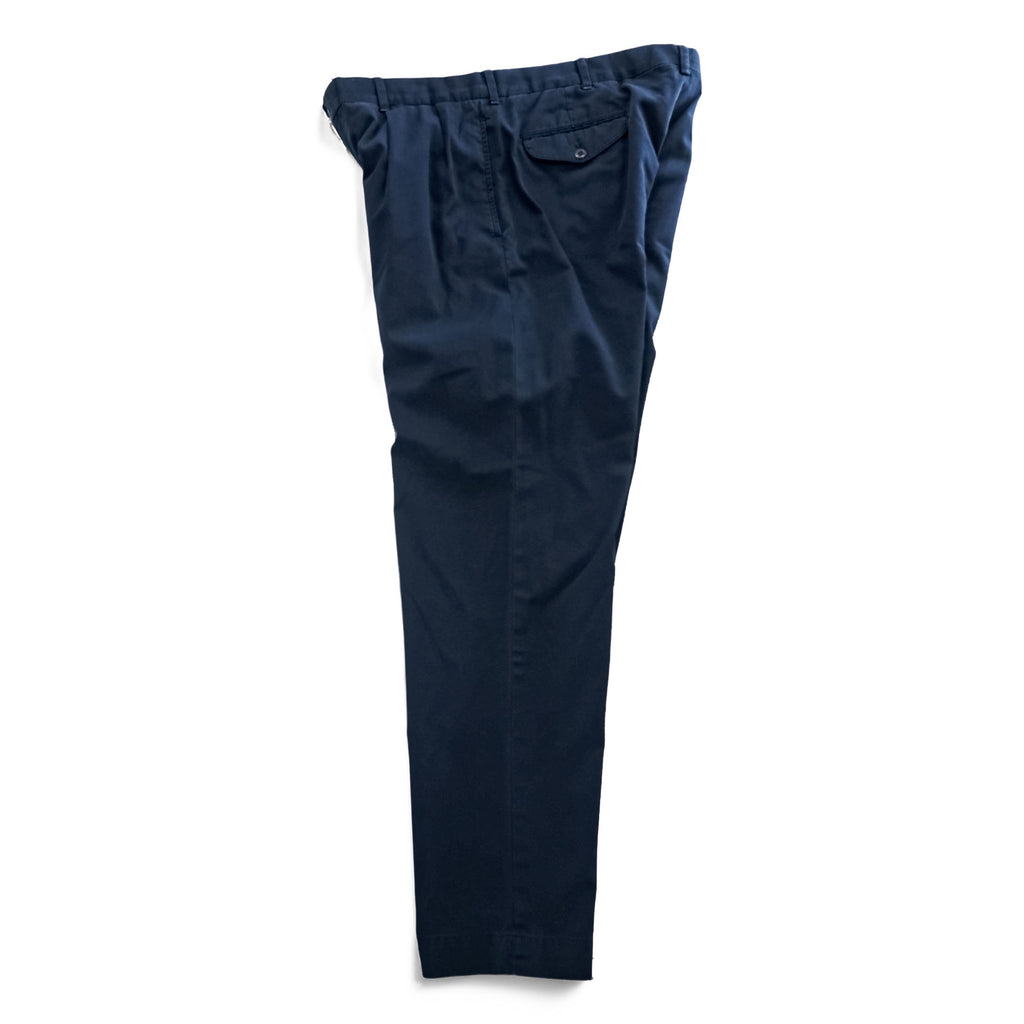 POLO GOLF Ralph Lauren 90年代 ヴィンテージ 2タック ワイド チノパンツ L ネイビー プリーツ FAIRWAY FIT PANT