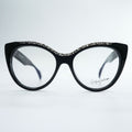 Yohji Yamamoto YY1034 019 Black Cat Eye Eyeglasses Frame 54-17-145