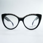 Yohji Yamamoto YY1034 019 Black Cat Eye Eyeglasses Frame 54-17-145