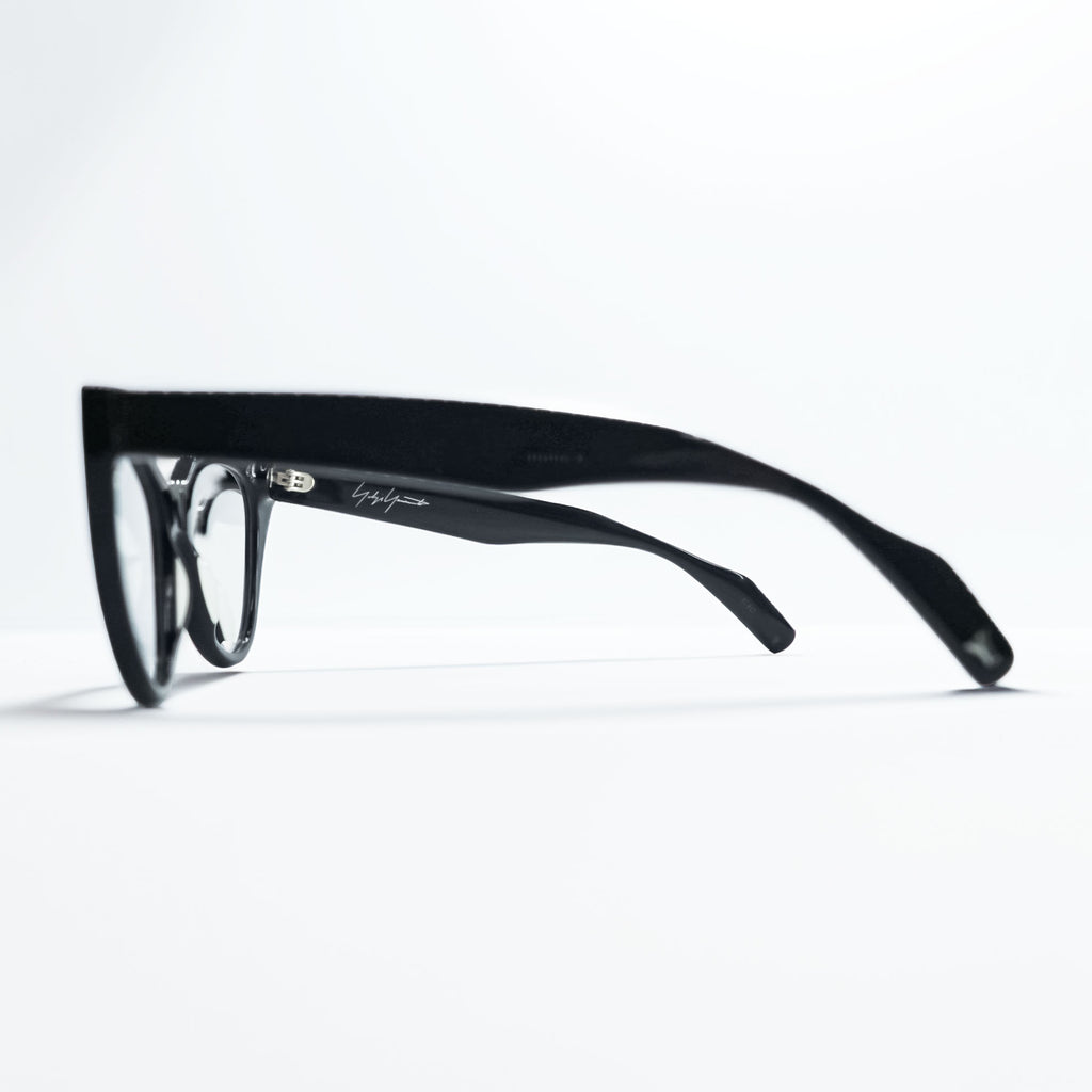 Yohji Yamamoto YY1034 019 Black Cat Eye Eyeglasses Frame 54-17-145