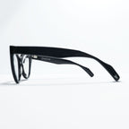Yohji Yamamoto YY1034 019 Black Cat Eye Eyeglasses Frame 54-17-145